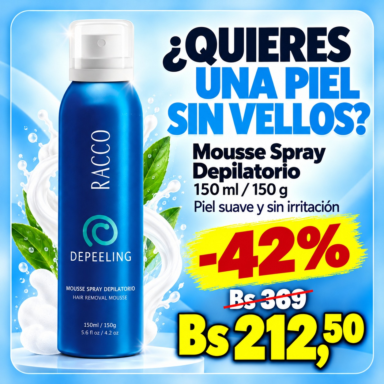 Crema Depilatoria Racco Depeeling